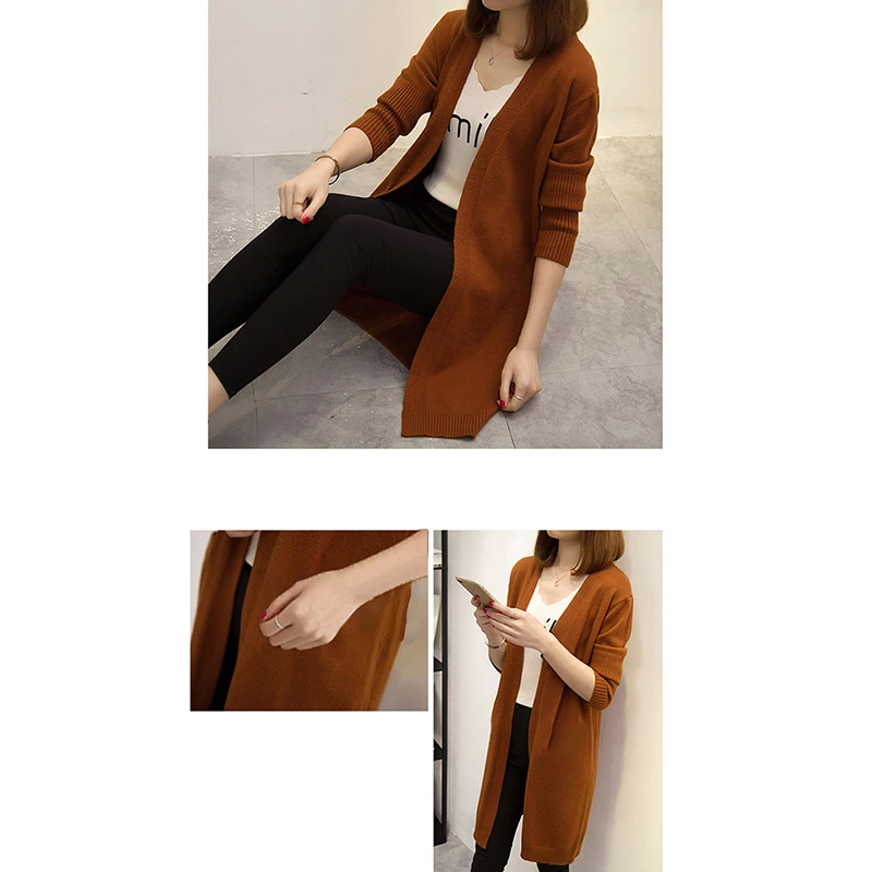 Mid-length Cardigan Sweater Women Long-sleeved Jacket Autumn Winter 2021 Women's Solid Color Large Size Cardigan Sweaters
Mid-length Cardigan Sweater Women Long-sleeved Jacket Autumn Winter 2021 Women's Solid Color Large Size Cardigan Sweaters