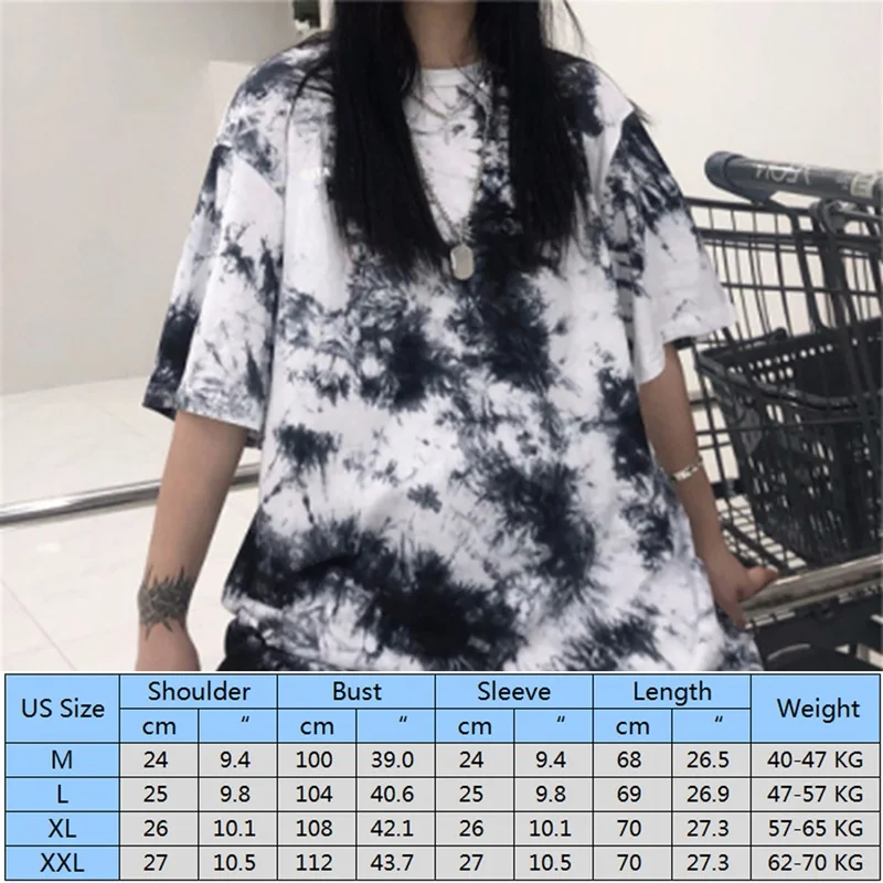 2020 New T-shirt Hip Hop Style Tee Tie-Dye Print Women's Casual Loose Mujer Summer Oversized T Shirt Top Clothes
2020 New T-shirt Hip Hop Style Tee Tie-Dye Print Women's Casual Loose Mujer Summer Oversized T Shirt Top Clothes