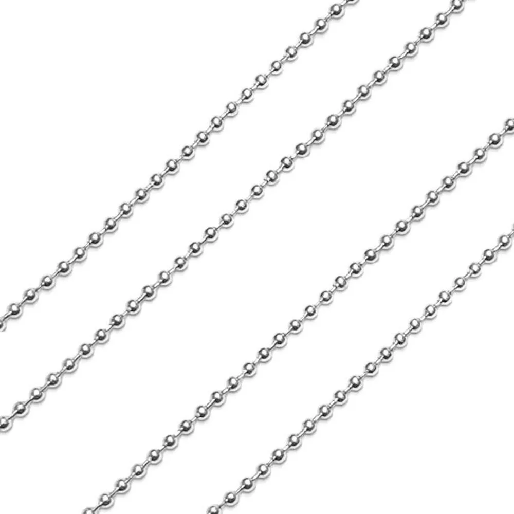 

2M/lot 316Stainless Steel Loose Tiny Shot Elegant Chain DIY Handmaking Jewelry Necklace Bracelets Ankle Silver/Gold