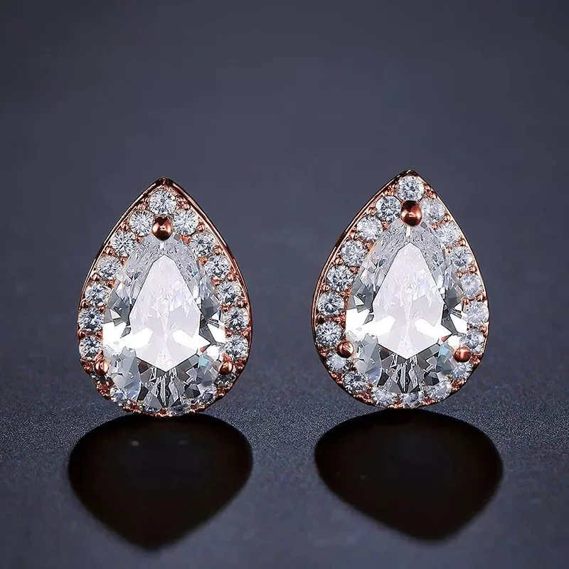 S23 Elegant 925 Sterling Silver Water Drop Earrings 5A NSCD Stone Center Stone 3carat Earrings For Wedding Jewelry
S23 Elegant 925 Sterling Silver Water Drop Earrings 5A NSCD Stone Center Stone 3carat Earrings For Wedding Jewelry