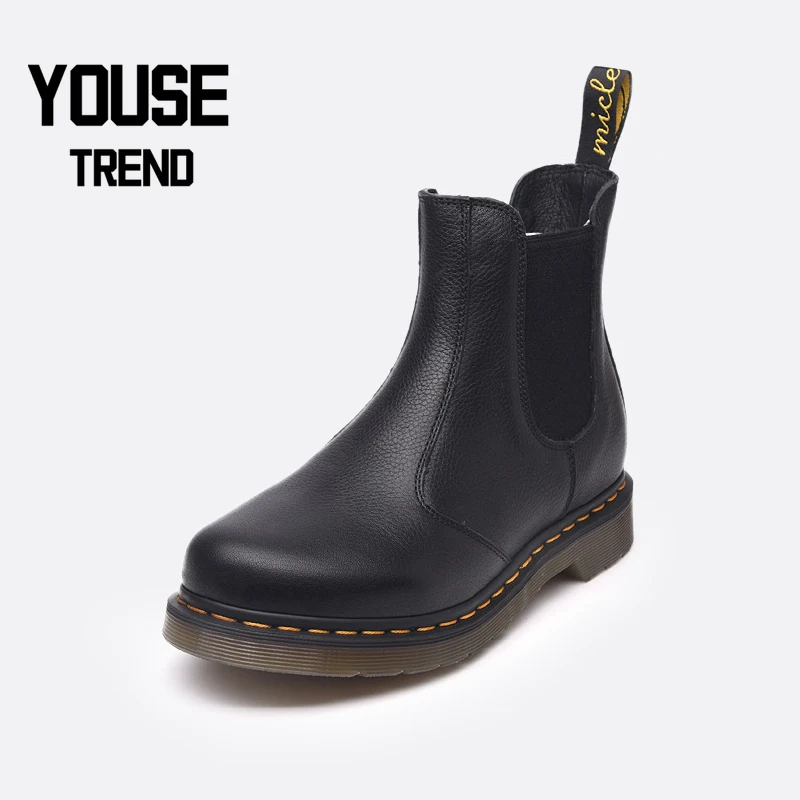 Female Chelsea Boots Black Soft Leather Classic Ankle Boots Autumn and Winter Black Leather Boots
Female Chelsea Boots Black Soft Leather Classic Ankle Boots Autumn and Winter Black Leather Boots