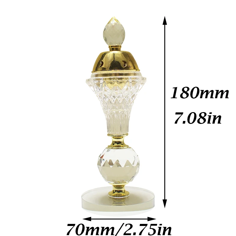 Arabic Style Crystal Candle Holder Incense Burner Stand Eid Traditional Hollowed Incense Burner Floral Home Decoration
Arabic Style Crystal Candle Holder Incense Burner Stand Eid Traditional Hollowed Incense Burner Floral Home Decoration