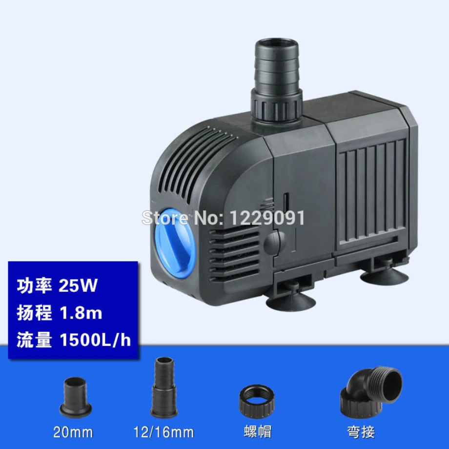AC 220V-240V 25w Submersible water pump aquarium fountain air fish pond tank 1500L/H 1.8m head
AC 220V-240V 25w Submersible water pump aquarium fountain air fish pond tank 1500L/H 1.8m head