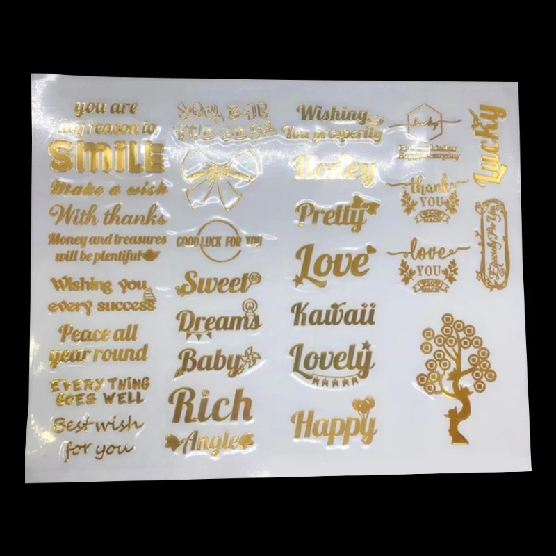 1 Sheet Letters English Blessings Words PVC Material UV Epoxy Resin Mold Filling Jewelry Making Filler for DIY Art Craft
1 Sheet Letters English Blessings Words PVC Material UV Epoxy Resin Mold Filling Jewelry Making Filler for DIY Art Craft