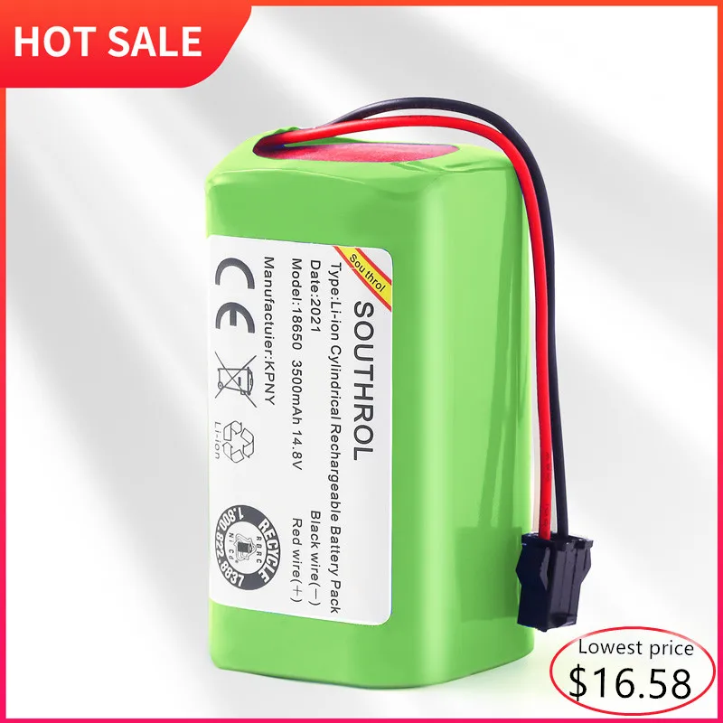 14.4V 2600/3500mAh Battery for Conga Excellent 990, Ecovacs Deebot N79S, N79, DN622, Eufy Robovac 11, 11S,11S Max, IKOHS S15
14.4V 2600/3500mAh Battery for Conga Excellent 990, Ecovacs Deebot N79S, N79, DN622, Eufy Robovac 11, 11S,11S Max, IKOHS S15