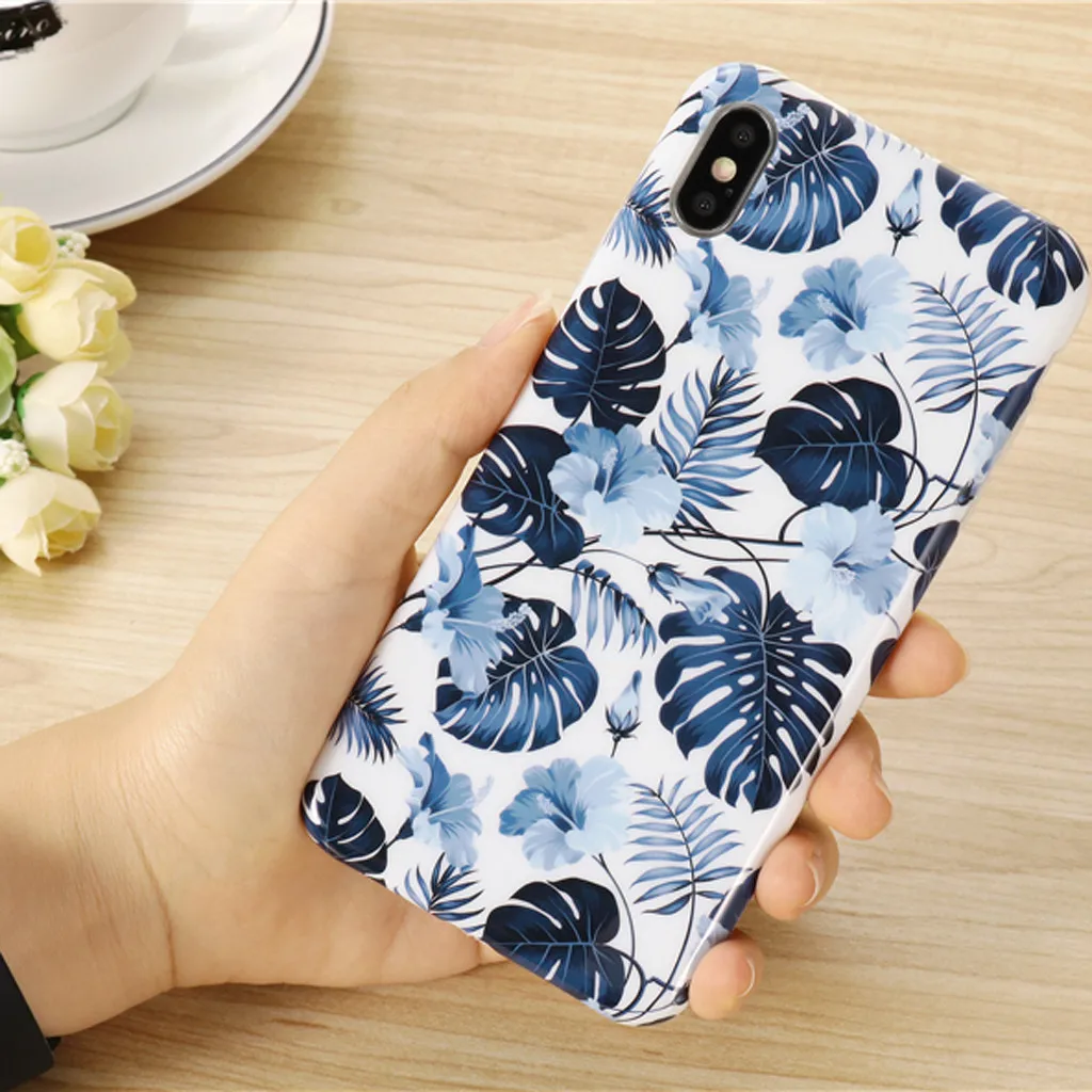 Для iPhone XR 6 1 дюймов ударопрочный цветок милые девушки чехол для телефона крышка