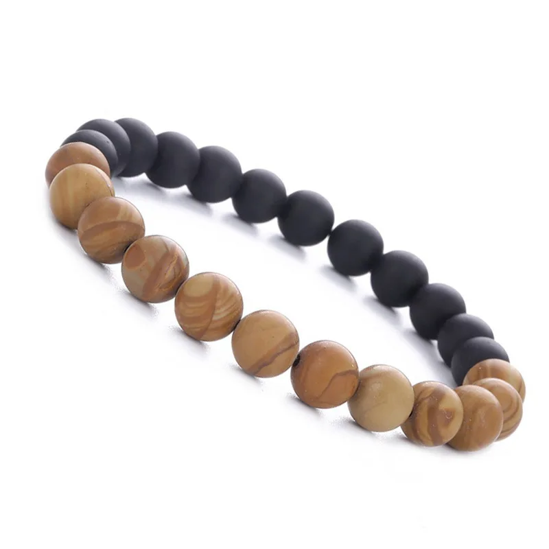 8mm Wood Grain Beads Handmade Beaded Bracelets Men's Popular Fashion Jewelry Yoga Hand Charms New Couple Gifts Evil Eye Bangle
8mm Wood Grain Beads Handmade Beaded Bracelets Men's Popular Fashion Jewelry Yoga Hand Charms New Couple Gifts Evil Eye Bangle