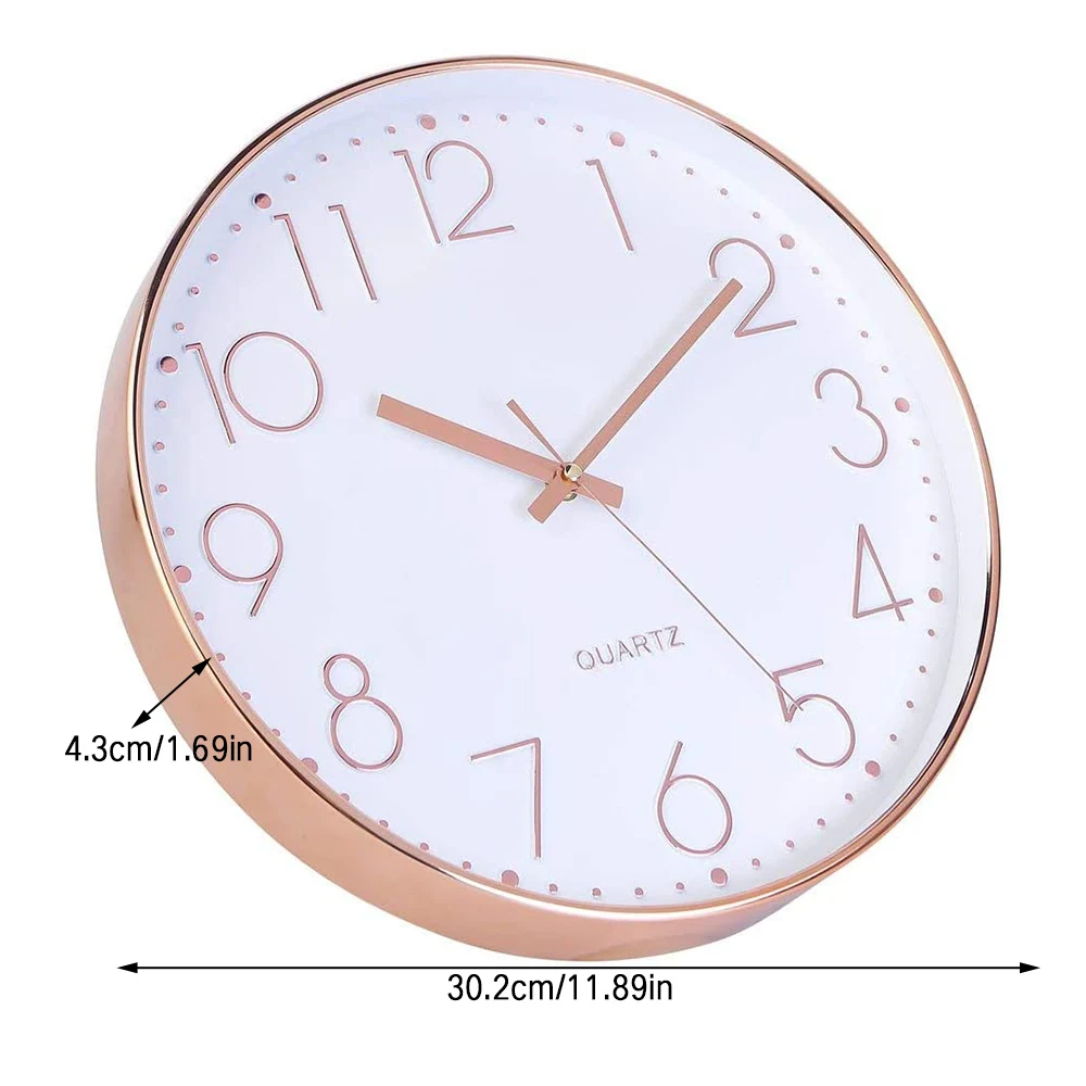 12 Inch Simple Modern Silent Quartz Wall Clock Round Clock White Background Clock Silent Wall Clock Home Office 3D
12 Inch Simple Modern Silent Quartz Wall Clock Round Clock White Background Clock Silent Wall Clock Home Office 3D