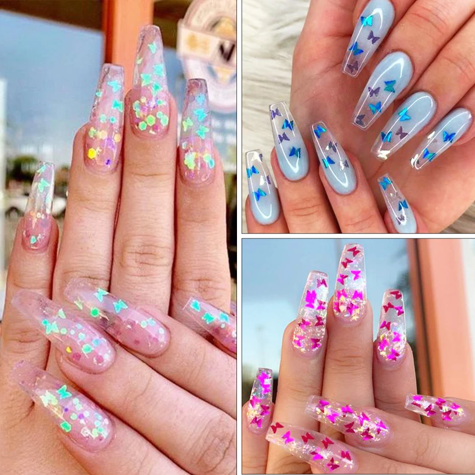 12 Grids Holographic Butterfly Nail Glitter Flakes 3D Sparkly Gold Foils Sequins Polish Manicure for Acrylic Decoration
12 Grids Holographic Butterfly Nail Glitter Flakes 3D Sparkly Gold Foils Sequins Polish Manicure for Acrylic Decoration