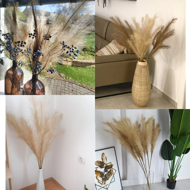 1Pcs 1.2m Artificial Pampas Grass Fake Reed Flowers Bouquet DIY Vase Home Garden Wedding Decor Phragmites Branch Plants Supplies
1Pcs 1.2m Artificial Pampas Grass Fake Reed Flowers Bouquet DIY Vase Home Garden Wedding Decor Phragmites Branch Plants Supplies