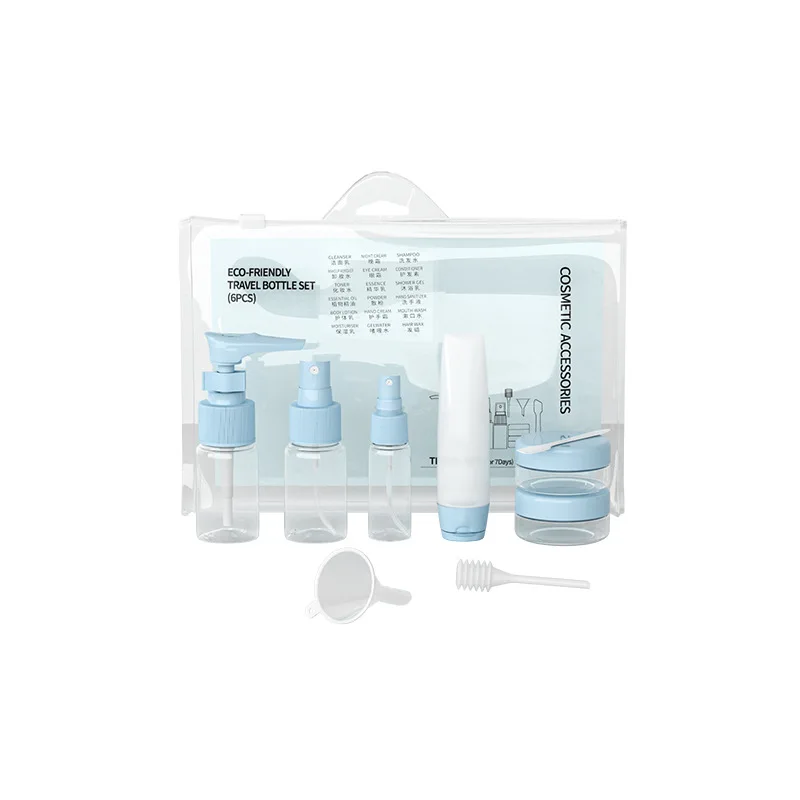 Nine-piece PET Spray Cosmetics Bottling Set Portable Travel Empty Bottle Press Spray Bottle Small Spray Bottle
Nine-piece PET Spray Cosmetics Bottling Set Portable Travel Empty Bottle Press Spray Bottle Small Spray Bottle