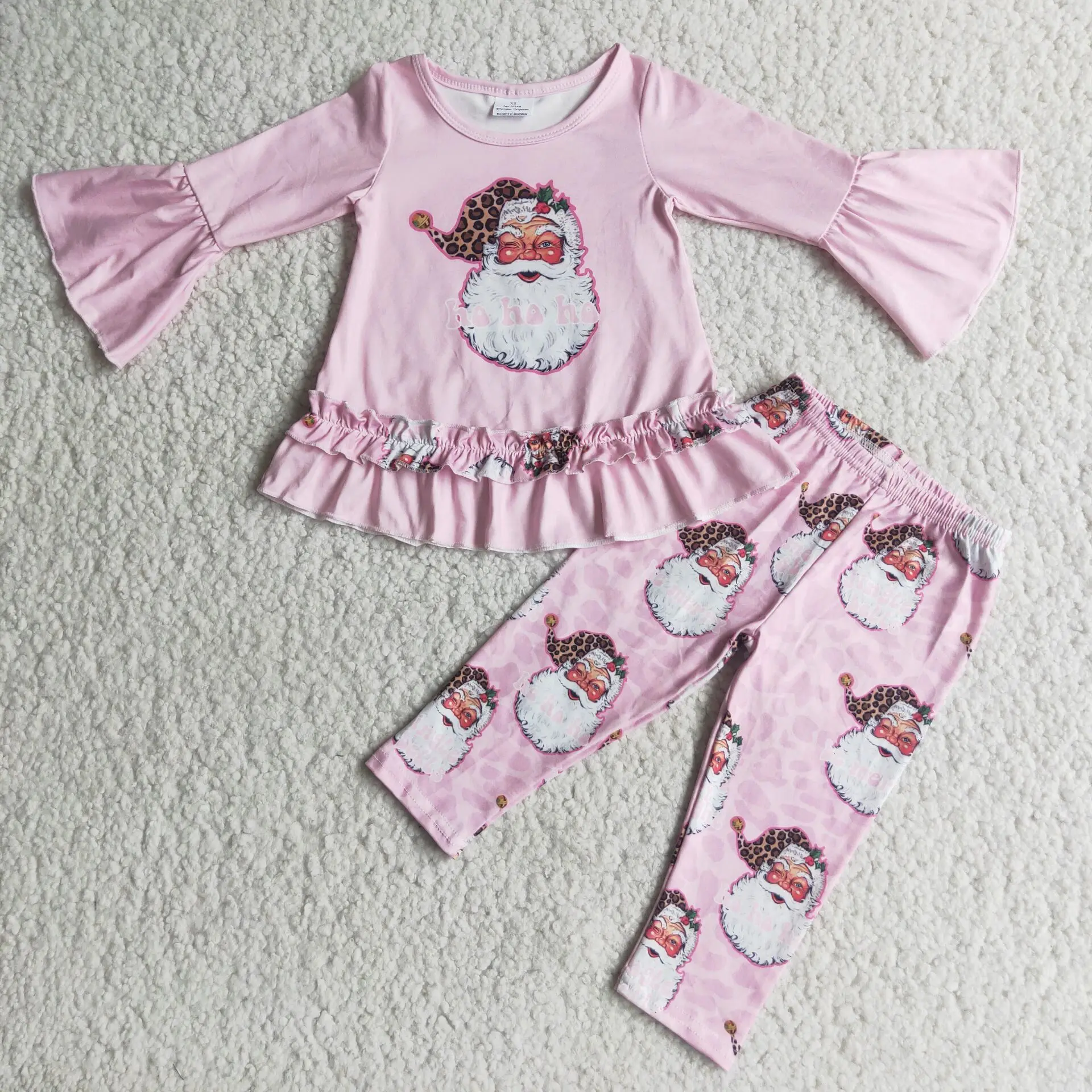Hot sale 2021 Christmas Santa New style Children clothing sets Baby girls Pink Tops+Legging pants suit kids clothes 0-16Years 
Hot sale 2021 Christmas Santa New style Children clothing sets Baby girls Pink Tops+Legging pants suit kids clothes 0-16Years