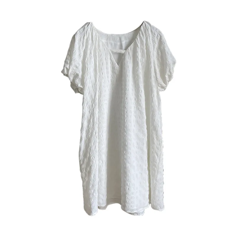 Woman V-neck Short Mini Dress Puff Sleeve Blouses Female A-line Ladies Balck White Dresses Summer 2021
Woman V-neck Short Mini Dress Puff Sleeve Blouses Female A-line Ladies Balck White Dresses Summer 2021