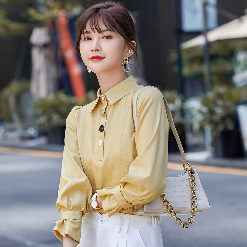 Elegant Spring/Autumn Female Clothing White Pink Yellow Women Tops and Blouses Casual Office Ladies Shirts Plus Size S-4XL
Elegant Spring/Autumn Female Clothing White Pink Yellow Women Tops and Blouses Casual Office Ladies Shirts Plus Size S-4XL
