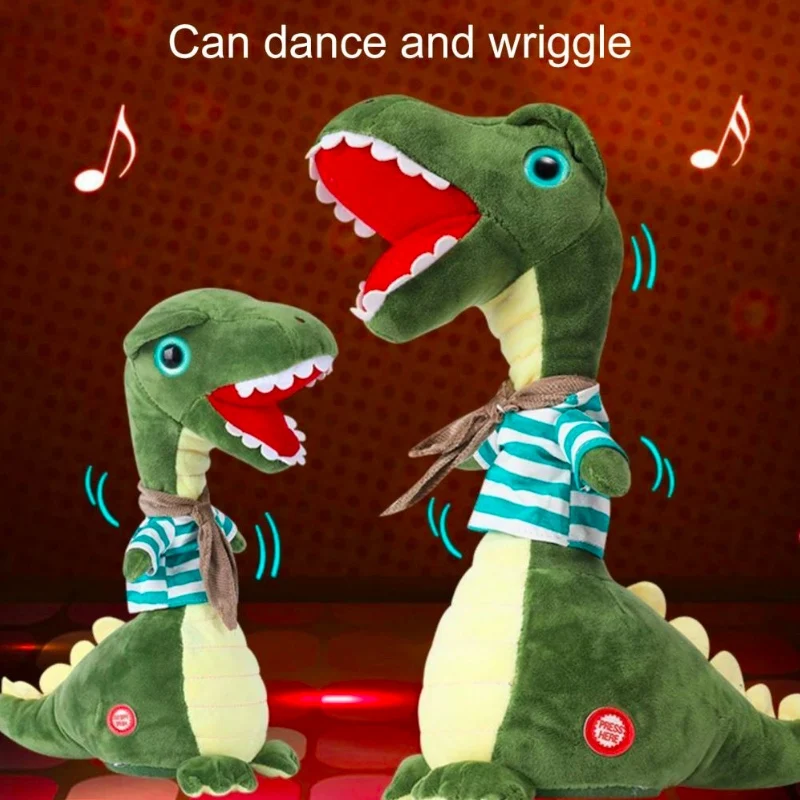 Dinosaur Toy Plush Dancing Toys Dancing Dinosaurs Electric Flash Light Eye Singing Repeat Talking Swing Twist Dance Dinosaur
Dinosaur Toy Plush Dancing Toys Dancing Dinosaurs Electric Flash Light Eye Singing Repeat Talking Swing Twist Dance Dinosaur