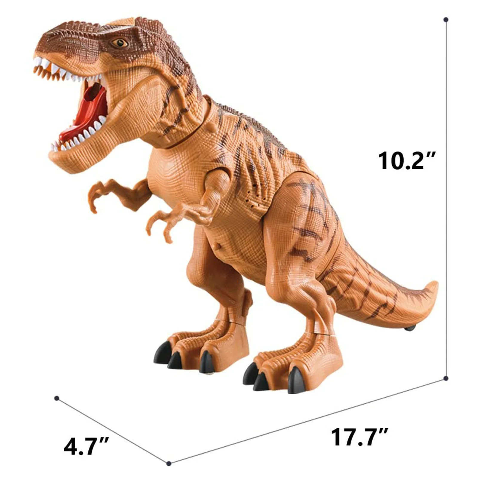 Simulated Flame Spray Tyrannosaurus T-Rex Dinosaur Toy Kids Walking Dinosaur Water Spray Red Light Realistice Sounds
Simulated Flame Spray Tyrannosaurus T-Rex Dinosaur Toy Kids Walking Dinosaur Water Spray Red Light Realistice Sounds