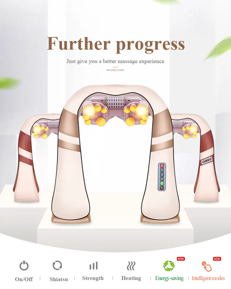 U-Shaped Electric Acupressure Back Neck Shoulder Body Massager Shawl Infrared Heating Kneading Car/Home Massager
U-Shaped Electric Acupressure Back Neck Shoulder Body Massager Shawl Infrared Heating Kneading Car/Home Massager