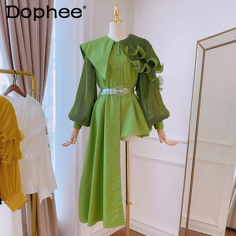 Женская Асимметричная блузка с рукавами-фонариками, элегантная облегающая блузка средней длины с оборками в вечерние ле пэчворк, весна-лет...
Женская Асимметричная блузка с рукавами-фонариками, элегантная облегающая блузка средней длины с оборками в вечерние ле пэчворк, весна-лет...