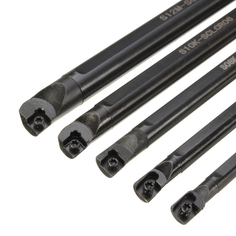 5PCS SCLCR06 S06K / S07K / S08K / S10K / S12M 95 Degree Spiral Turning Tool Holder Boring Bar+10PCS CCMT060204 Carbide Tool
5PCS SCLCR06 S06K / S07K / S08K / S10K / S12M 95 Degree Spiral Turning Tool Holder Boring Bar+10PCS CCMT060204 Carbide Tool