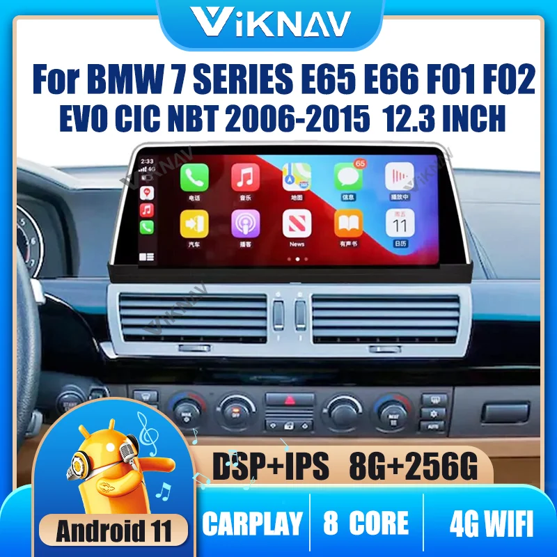 12.3 INCH Android 11 Car Radio For BMW 7 Series E65 E66 F01 F02 2006-2015 EVO CIC NBT GPS Navigation DVD Multimedia Player 2din
12.3 INCH Android 11 Car Radio For BMW 7 Series E65 E66 F01 F02 2006-2015 EVO CIC NBT GPS Navigation DVD Multimedia Player 2din