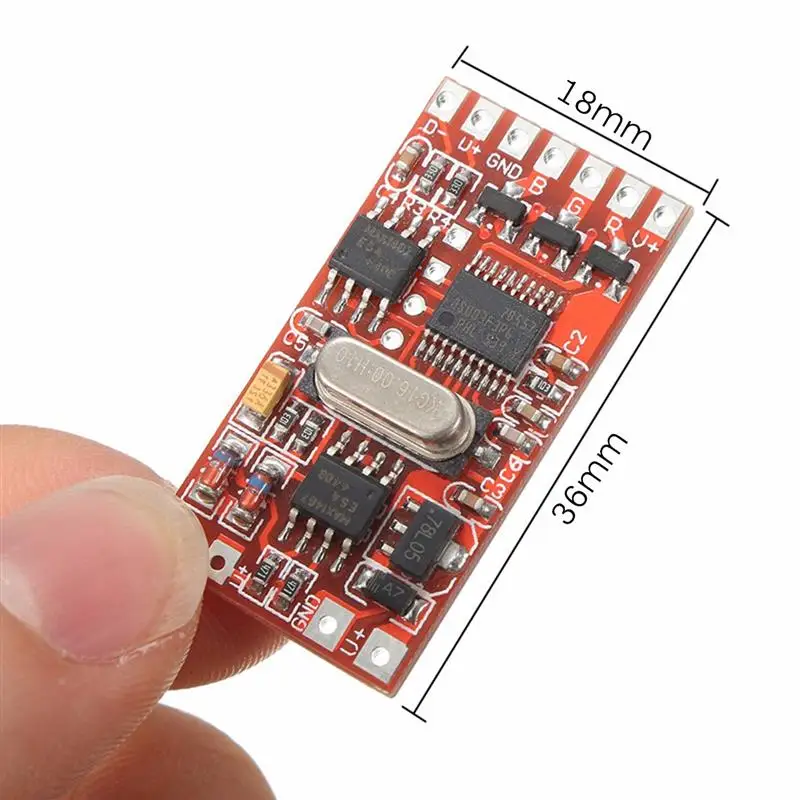 72 Вт 6A Dmx512 декодер плата Codering модуль контроллер 3 канала для Rgb Led сценический