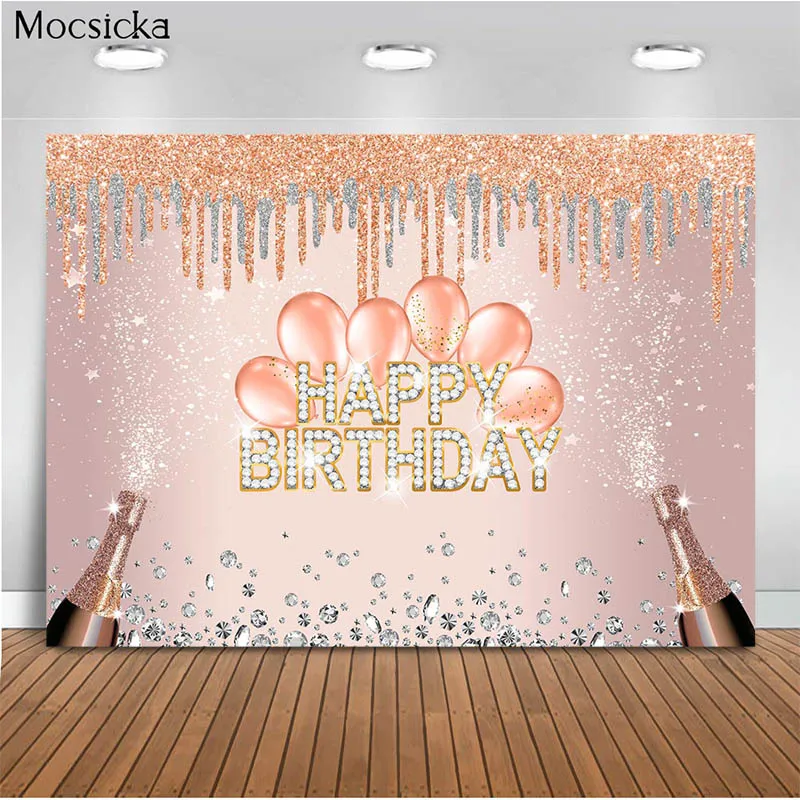 Pink Birthday Background For Adult Birthday Party Decoration Balloon Champagne Glitter Happy Birthday Party Banner Shooting
Pink Birthday Background For Adult Birthday Party Decoration Balloon Champagne Glitter Happy Birthday Party Banner Shooting