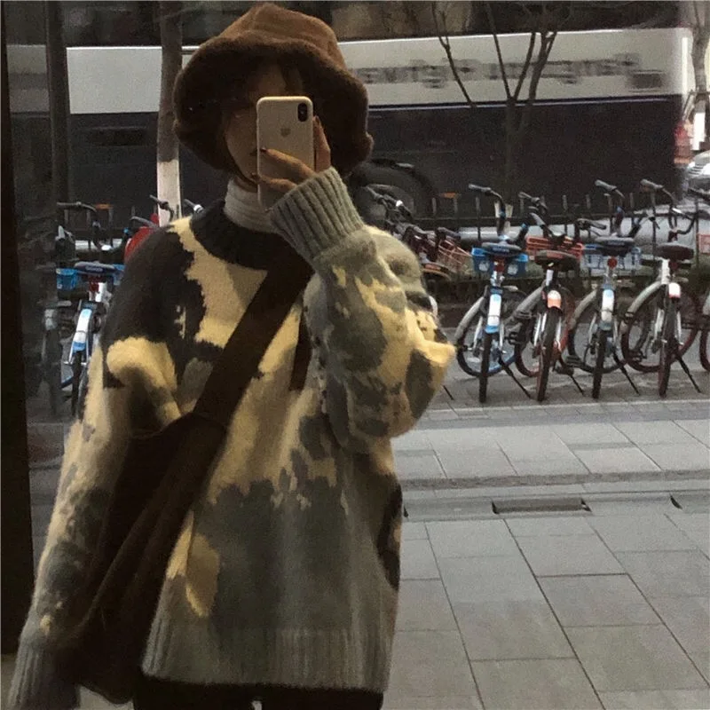 Zoulv 2021 Autumn Winter Fashion Thick Long Sleeve Knit Jumper O-Neck Warm Sweaters Color Matching Print Sweater Women Pullover
Zoulv 2021 Autumn Winter Fashion Thick Long Sleeve Knit Jumper O-Neck Warm Sweaters Color Matching Print Sweater Women Pullover