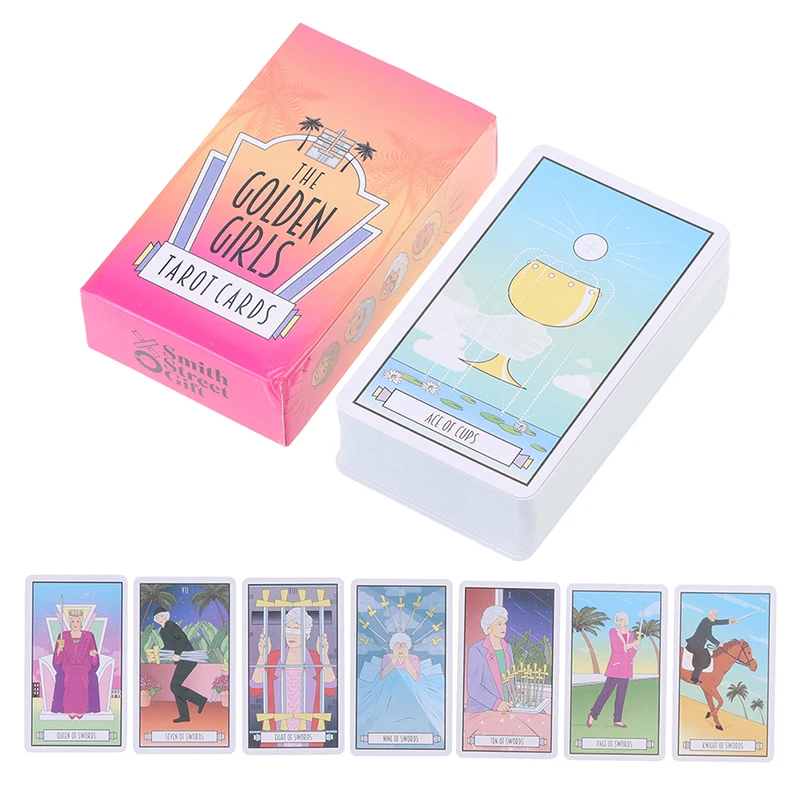 Golden Girls Tarot Leisure Party Entertainment Chess Card Game Fortune Telling Divination Oracle Cards With PDF Guidebook
Golden Girls Tarot Leisure Party Entertainment Chess Card Game Fortune Telling Divination Oracle Cards With PDF Guidebook