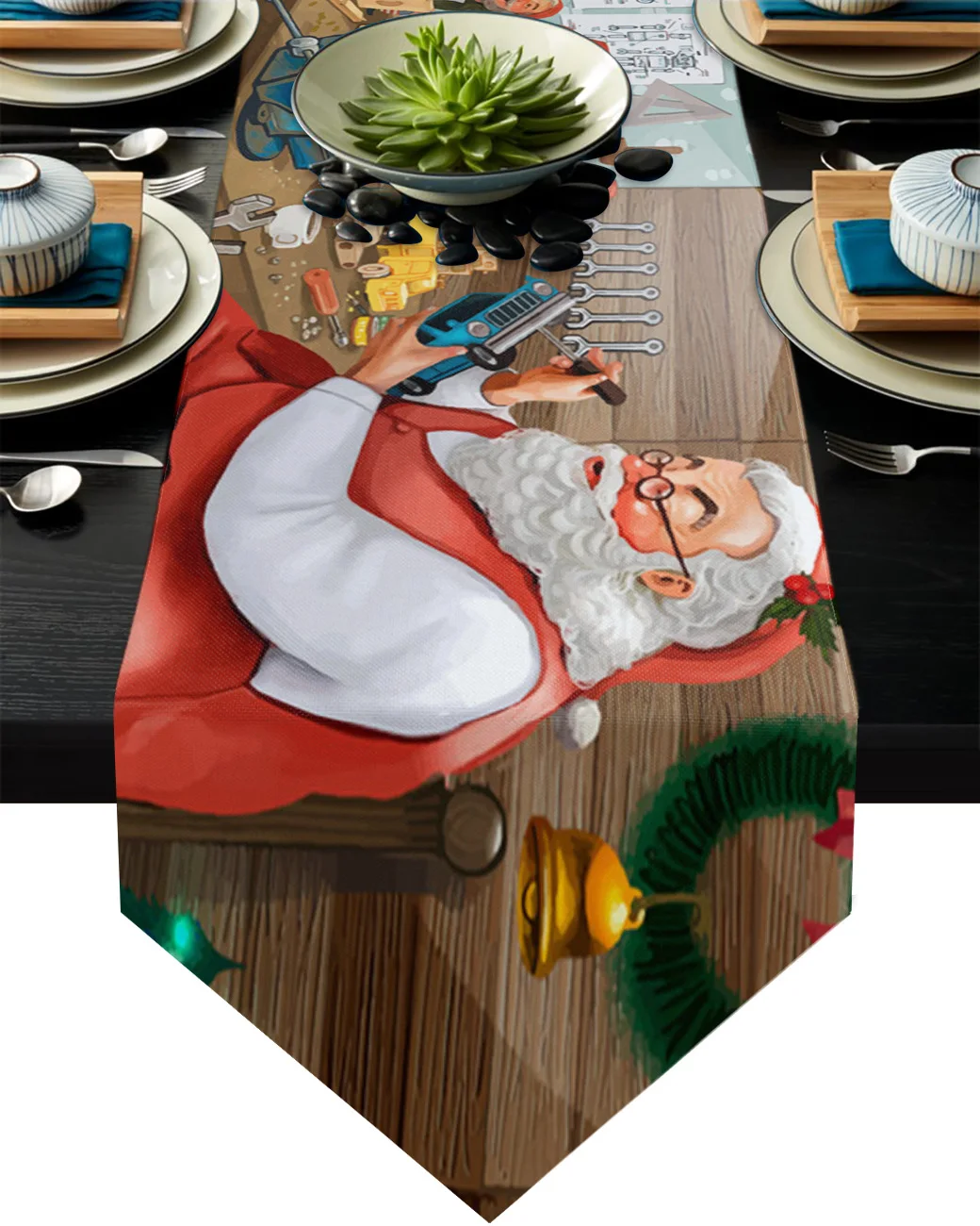 Christmas Santa Claus Gift Making Dwarf Table Runners Wedding Party Table Decorations for Home Tablecloth New Year Xmas Gifts
Christmas Santa Claus Gift Making Dwarf Table Runners Wedding Party Table Decorations for Home Tablecloth New Year Xmas Gifts