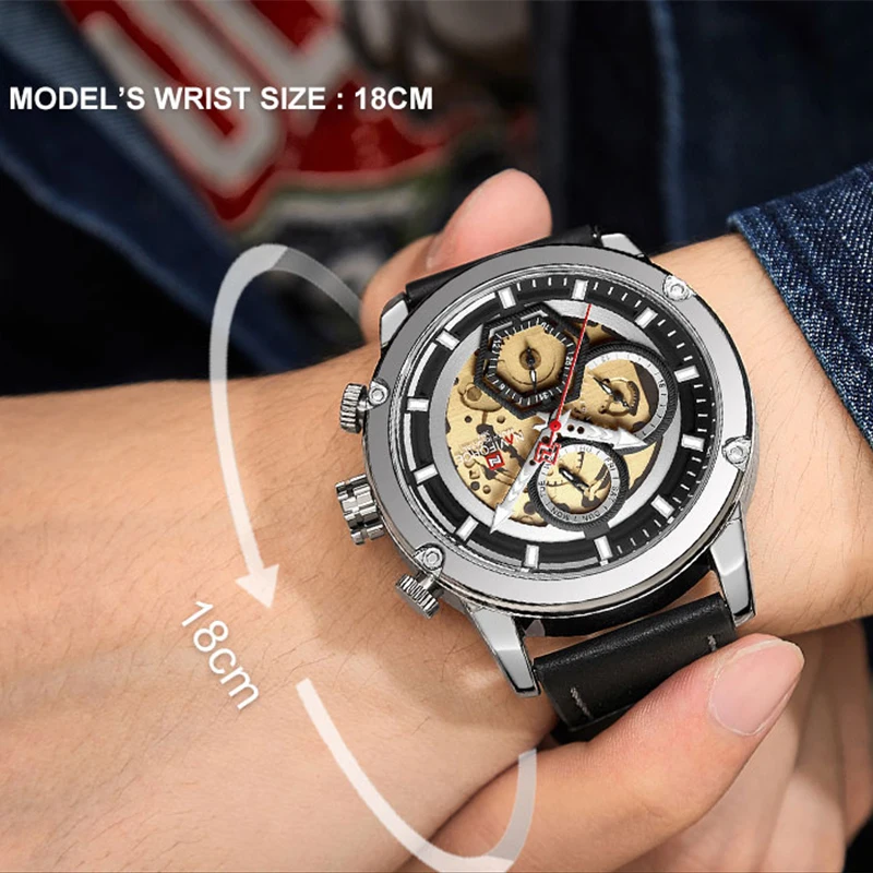 NAVIFORCE Brand Luxury Men's Analog Quartz Wrist watches Man Fashion Sport Chronograph Watch Men Clock Relogio Masculino 2019
NAVIFORCE Brand Luxury Men's Analog Quartz Wrist watches Man Fashion Sport Chronograph Watch Men Clock Relogio Masculino 2019