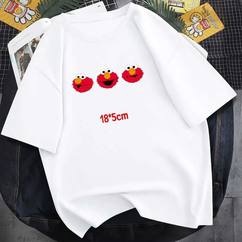 90s Anime Sesame Street Character Avatar T-Shirt Cotton High-Quality Round Neck Print Summer Short-Sleeved Daily Casual Clothing
90s Anime Sesame Street Character Avatar T-Shirt Cotton High-Quality Round Neck Print Summer Short-Sleeved Daily Casual Clothing
