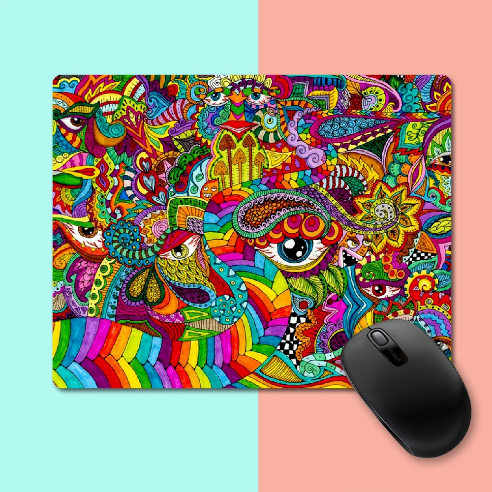 Colourful Psychedelic Trippy Art Gaming Mouse Pad PC Mousepad Game Pad Cartoon Rubber Mouse Pad Office Keyboard Pad 
Colourful Psychedelic Trippy Art Gaming Mouse Pad PC Mousepad Game Pad Cartoon Rubber Mouse Pad Office Keyboard Pad