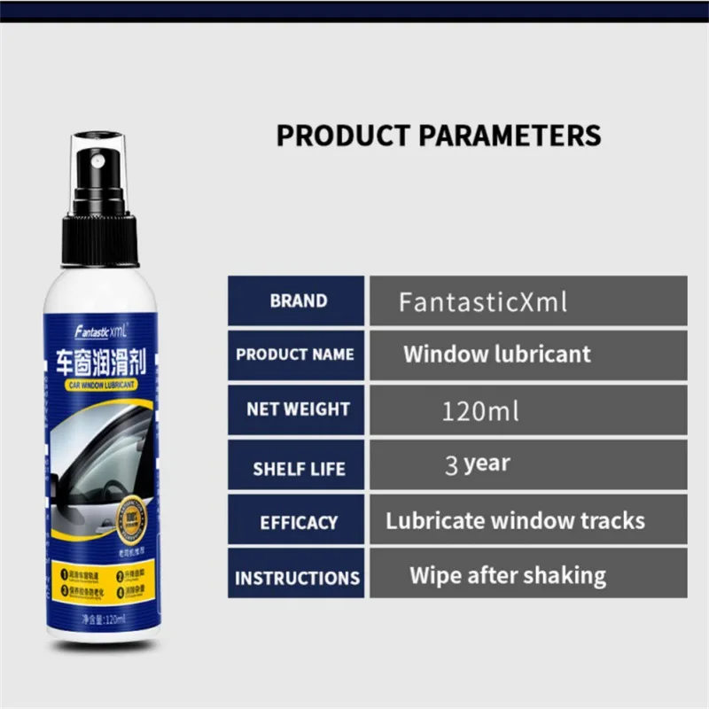 FantasticXML Auto Maintenance 100mL Car Door Noise Cancellation Window Lubricant Rubber Sealing Strip Belt Softening Accessories
FantasticXML Auto Maintenance 100mL Car Door Noise Cancellation Window Lubricant Rubber Sealing Strip Belt Softening Accessories