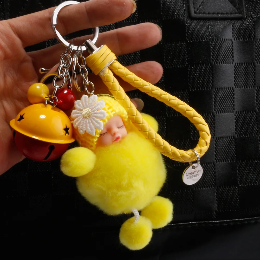 1pc Cute Sleeping Baby Dolls Keychain with Rope and Bells Accessories for Bags Clothes Cars Toys Gifts
1pc Cute Sleeping Baby Dolls Keychain with Rope and Bells Accessories for Bags Clothes Cars Toys Gifts