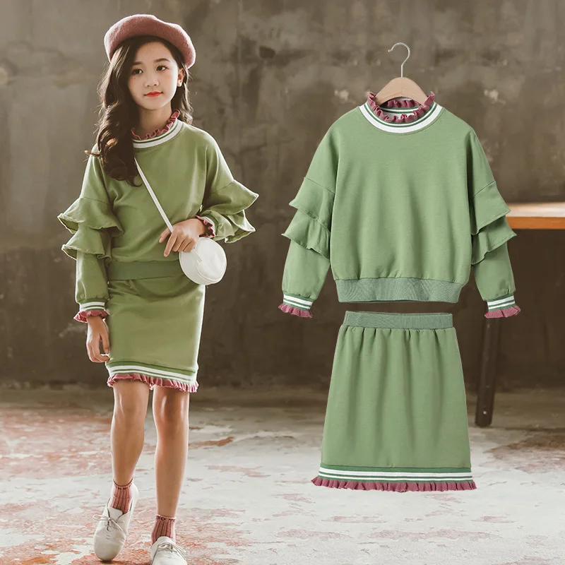Elegant 2pcs Clothes Suit Spring Summer Children Clothes Baby Girls Sweatshirts + Dress Kids Teenagers Outwear High Quality
Elegant 2pcs Clothes Suit Spring Summer Children Clothes Baby Girls Sweatshirts + Dress Kids Teenagers Outwear High Quality
