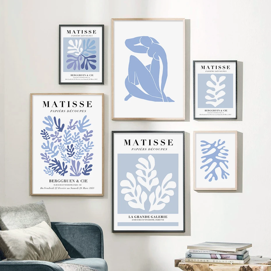 Abstract Matisse Exhibition Blue Floral Artwork Posters and Prints Canvas Painting Wall Art Picture for Living Room Home Decor
Abstract Matisse Exhibition Blue Floral Artwork Posters and Prints Canvas Painting Wall Art Picture for Living Room Home Decor