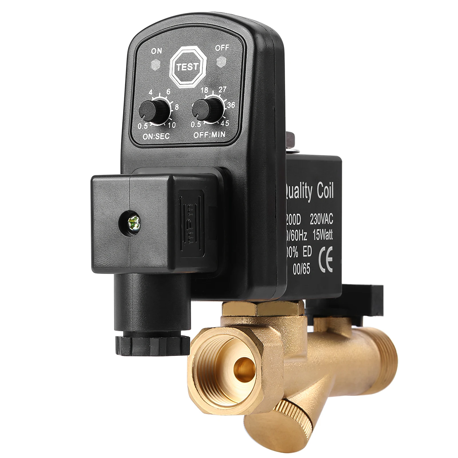 High Quality Electric Drain Timer connector for solenoid valve automatic drain water controller DC24 G1/2 thread 0-1.6mpa
High Quality Electric Drain Timer connector for solenoid valve automatic drain water controller DC24 G1/2 thread 0-1.6mpa