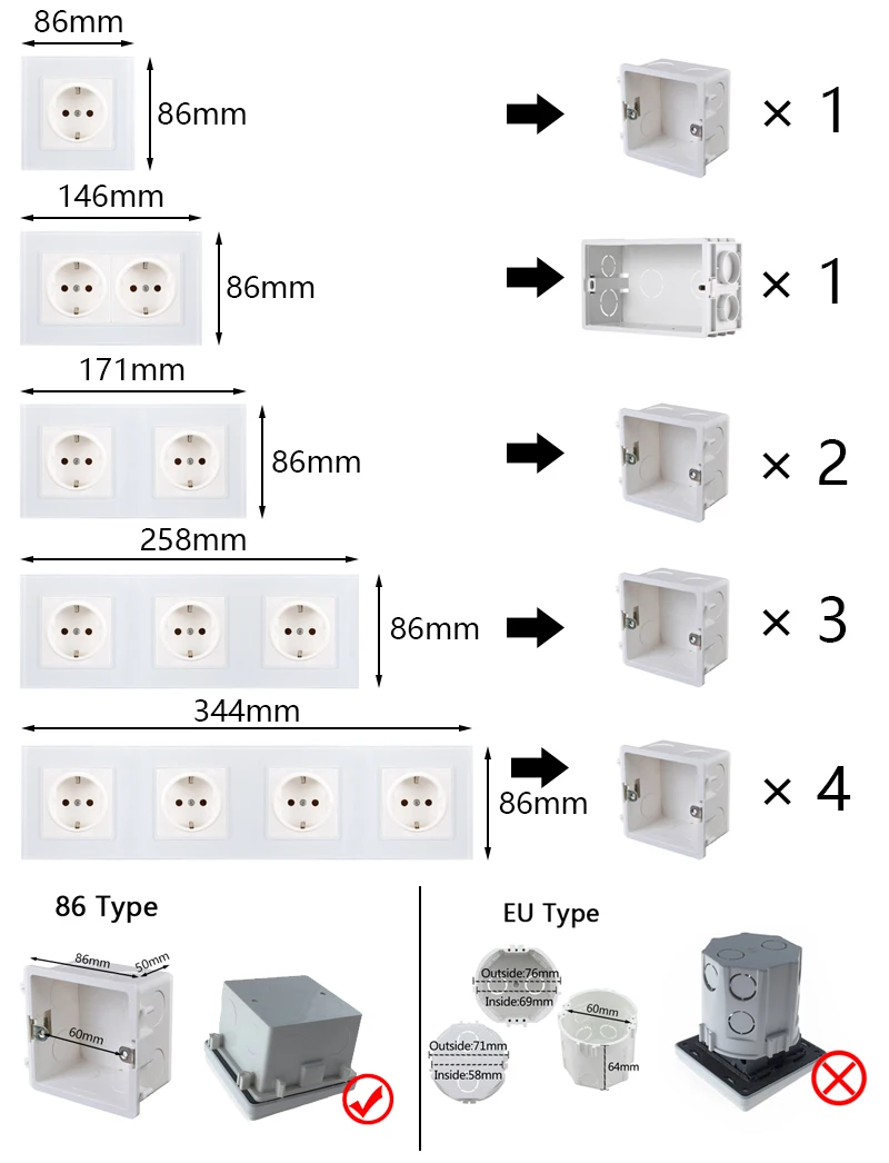 Avoir 1/2/3/4 Gang 1 / 2Way Light Button Switch Power Wall Switch with Fluorescent Indicator Glass Panel Lamp Light
Avoir 1/2/3/4 Gang 1 / 2Way Light Button Switch Power Wall Switch with Fluorescent Indicator Glass Panel Lamp Light