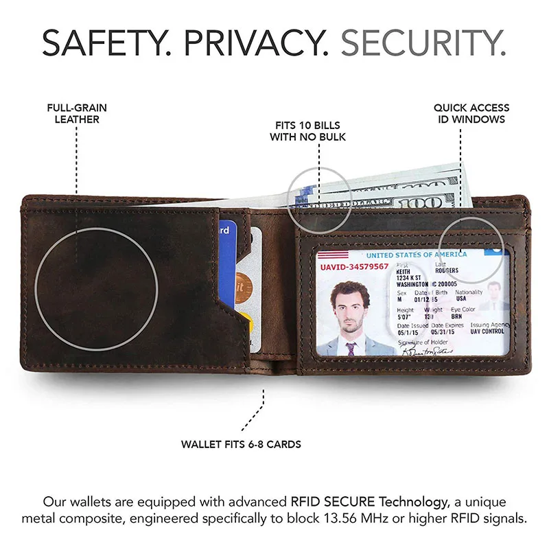 Minimalist RFID Blocking Ultra-thin Wallet Men's Genuine Leather Wallet Bag with Pull-out Business Card Holder Purse
Minimalist RFID Blocking Ultra-thin Wallet Men's Genuine Leather Wallet Bag with Pull-out Business Card Holder Purse