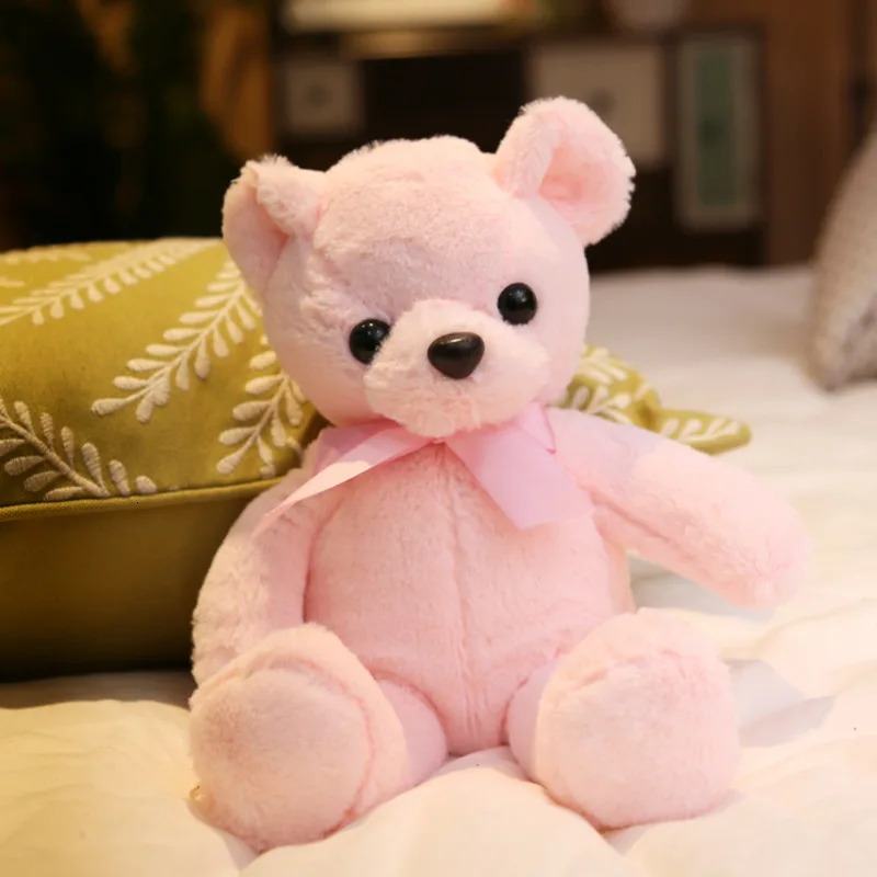 25 см милый медведь кавайные игрушки для детей розовые фиолетовые мягкие плюшевые