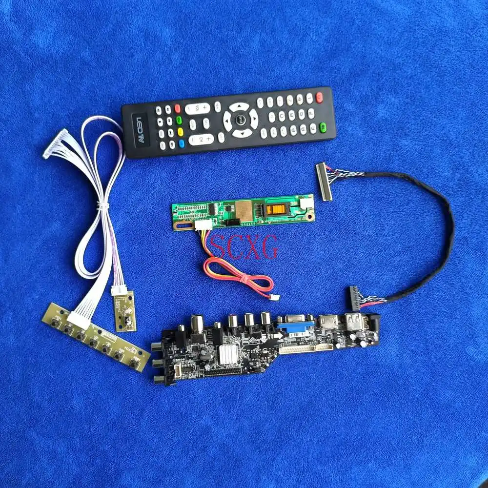 LVDS 30 Pin DVB Signal Digital Fit N150X2/N150X3/N150X4/N150X6 HDMI-compatible USB VGA 1CCFL KIT LCD matrix drive board 1024*768
LVDS 30 Pin DVB Signal Digital Fit N150X2/N150X3/N150X4/N150X6 HDMI-compatible USB VGA 1CCFL KIT LCD matrix drive board 1024*768