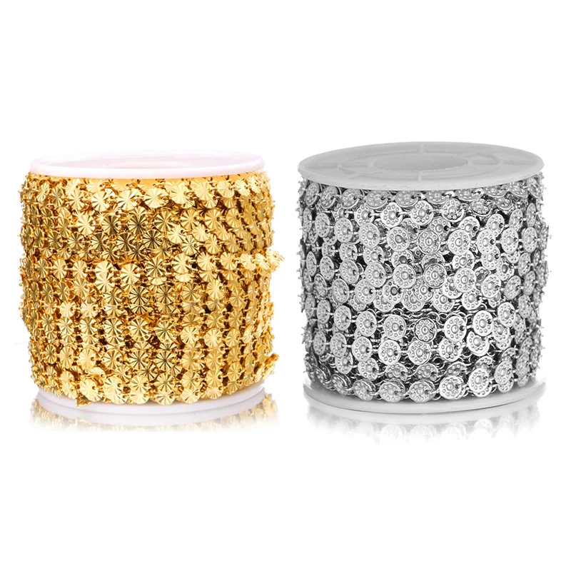 1 Meter Stainless Steel Round Flower Chains Necklaces for DIY Chain Jewelry Making Findings Bracelets Anklet Wholesale
1 Meter Stainless Steel Round Flower Chains Necklaces for DIY Chain Jewelry Making Findings Bracelets Anklet Wholesale