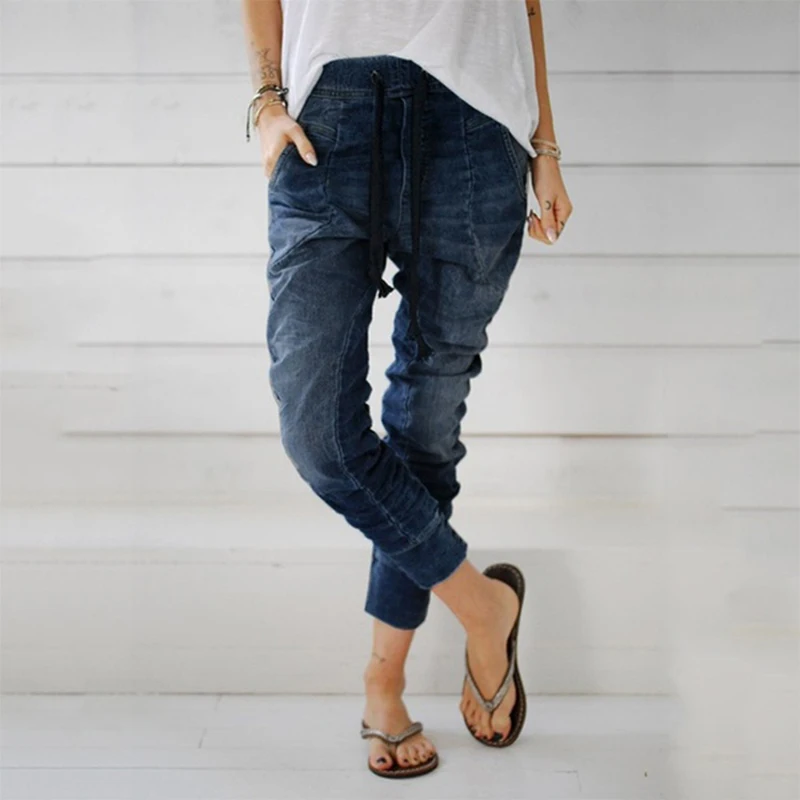Factory Direct Wish Amazon European and American Hot Selling Women's Denim Pants Leggings Lace-up Denim Pants Harem Pants
Factory Direct Wish Amazon European and American Hot Selling Women's Denim Pants Leggings Lace-up Denim Pants Harem Pants