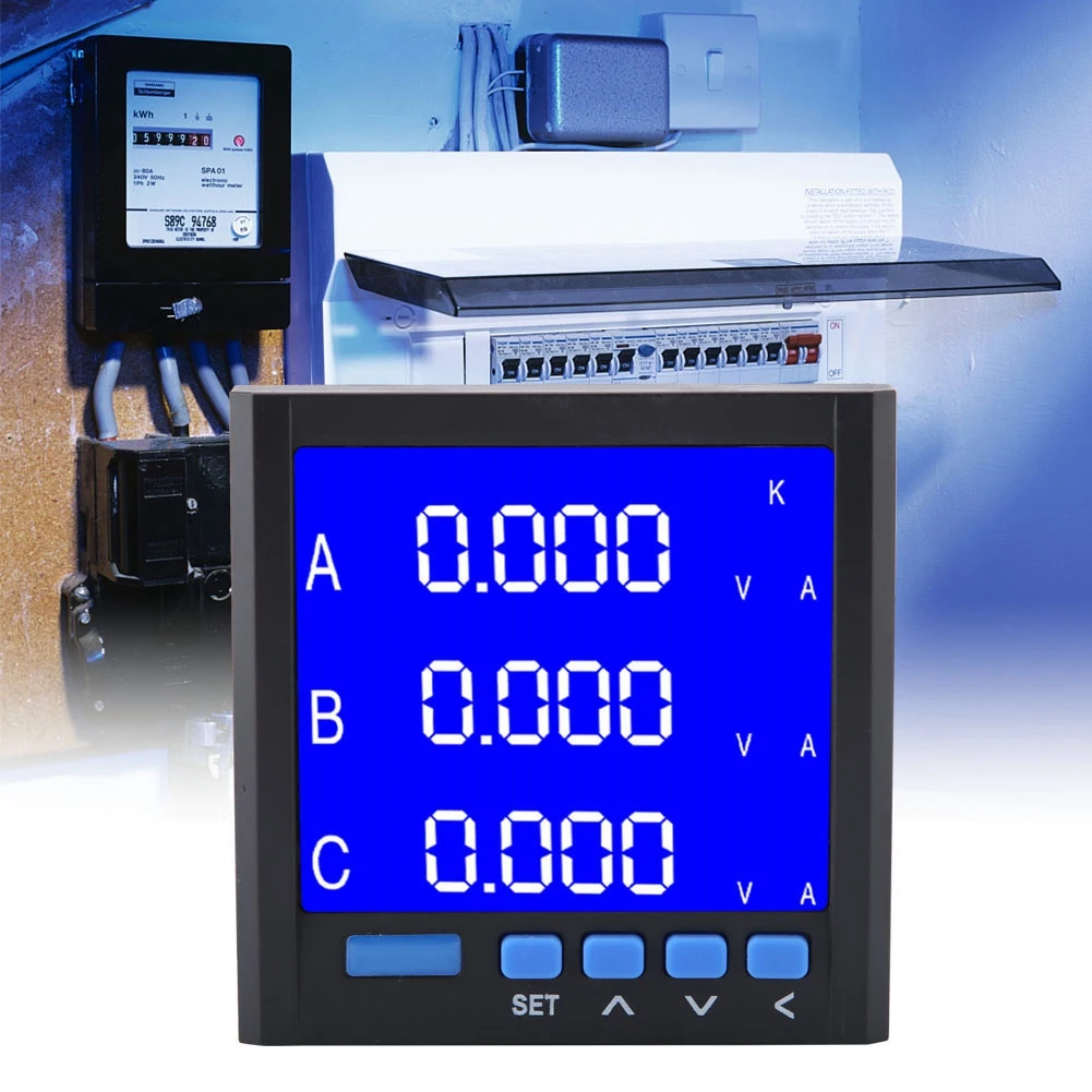 Digital Three-phase Multi-Function Voltage Current Meter Voltmeter Ammeter Smart Instrument
Digital Three-phase Multi-Function Voltage Current Meter Voltmeter Ammeter Smart Instrument