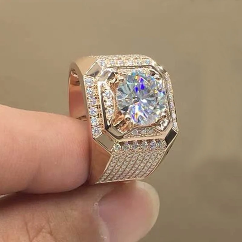 Trendy White Zircon Ring Luxury Men's Ring Boyfriend Anniversary Engagement Wedding Band Party Jewelry Gift
Trendy White Zircon Ring Luxury Men's Ring Boyfriend Anniversary Engagement Wedding Band Party Jewelry Gift