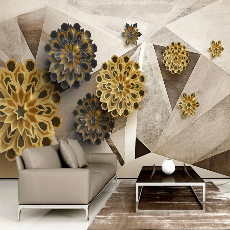 Custom Mural Wallpaper 3d Stylish Polygonal Stereo Retro Abstract Flower Wallpapers
Custom Mural Wallpaper 3d Stylish Polygonal Stereo Retro Abstract Flower Wallpapers