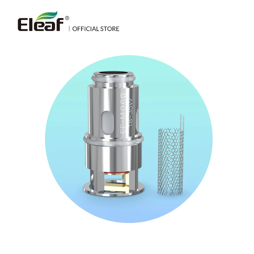 3pcs/lot Original Eleaf EF coil head EF-M 0.6ohm/EF 0.3ohm Head for iStick T80 kit electronic cigarette coil
3pcs/lot Original Eleaf EF coil head EF-M 0.6ohm/EF 0.3ohm Head for iStick T80 kit electronic cigarette coil