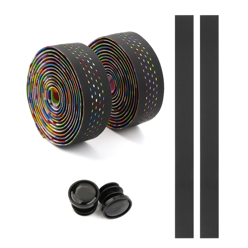 1 Set Road Bike Damping Handlebar Strap Bicycle Anti-slip Bar Grips Wrap Tape with 2 Bar Plugs Cycling Riding Accessories
1 Set Road Bike Damping Handlebar Strap Bicycle Anti-slip Bar Grips Wrap Tape with 2 Bar Plugs Cycling Riding Accessories