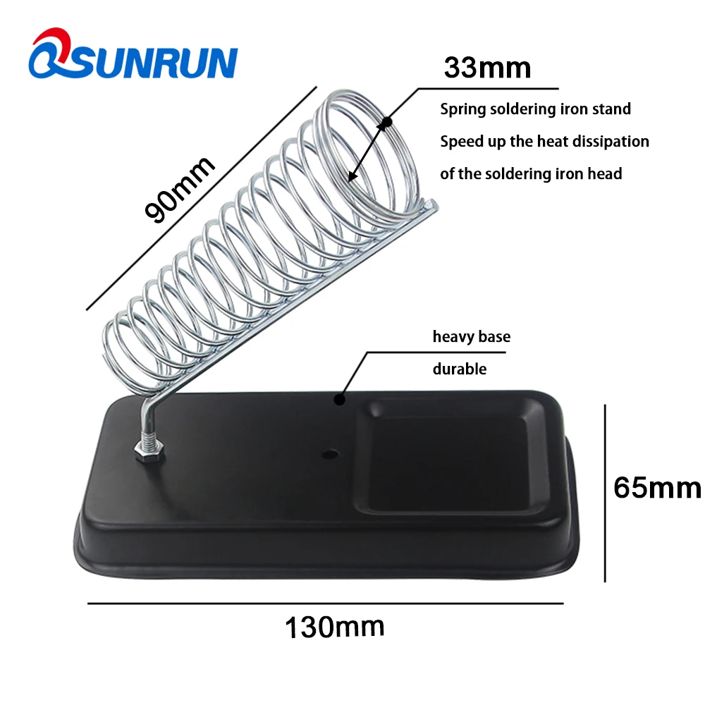 1PC Electric Soldering Iron Stand Holder Small With Welding Sponge Metal Support Station Generic High Temperature Resistance
1PC Electric Soldering Iron Stand Holder Small With Welding Sponge Metal Support Station Generic High Temperature Resistance