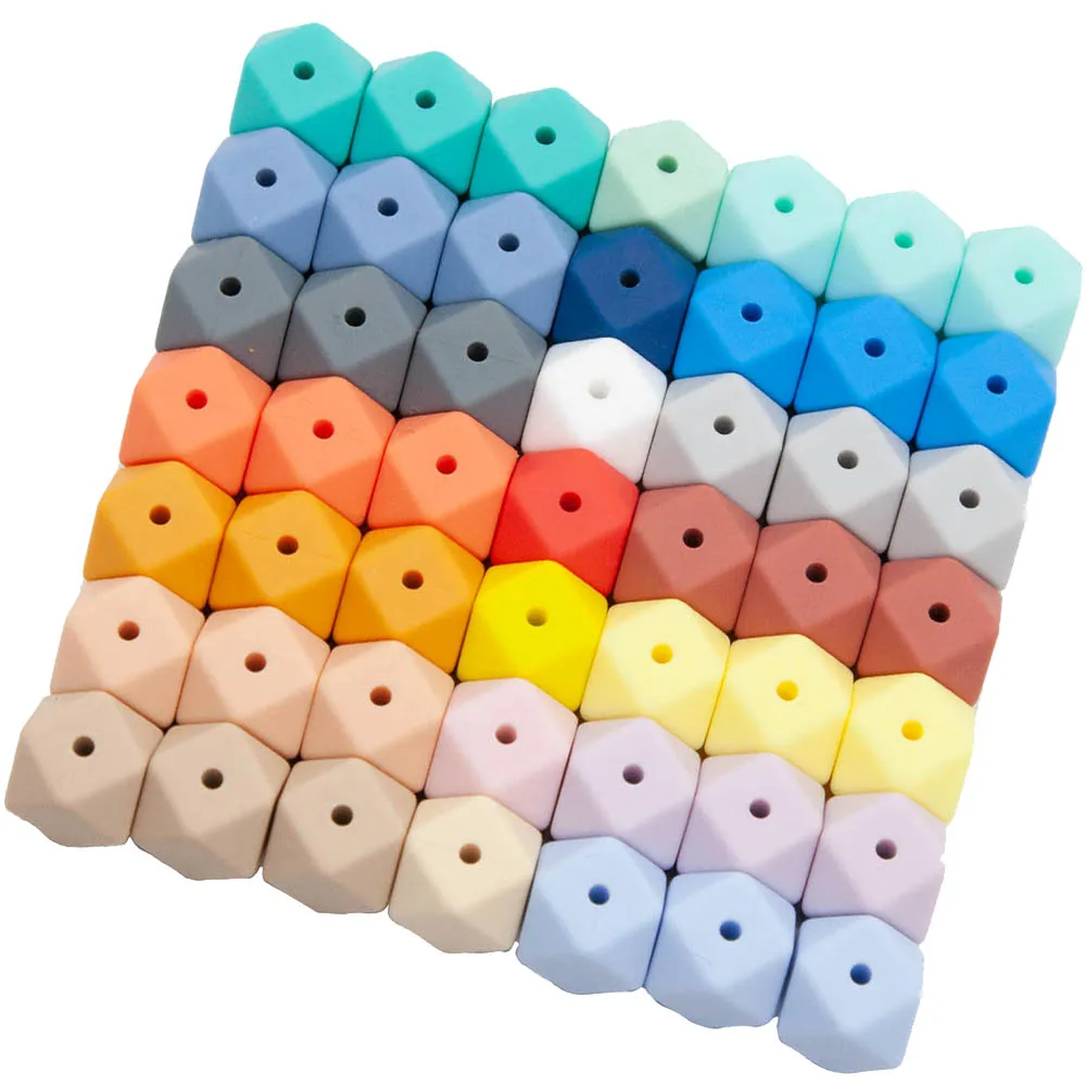 Cute-idea 20Pcs 14mm Silicone Hexagon Beads Teether Jewelry Necklace Bracelet toddle Safe Pacifier Teething Chain baby Product
Cute-idea 20Pcs 14mm Silicone Hexagon Beads Teether Jewelry Necklace Bracelet toddle Safe Pacifier Teething Chain baby Product